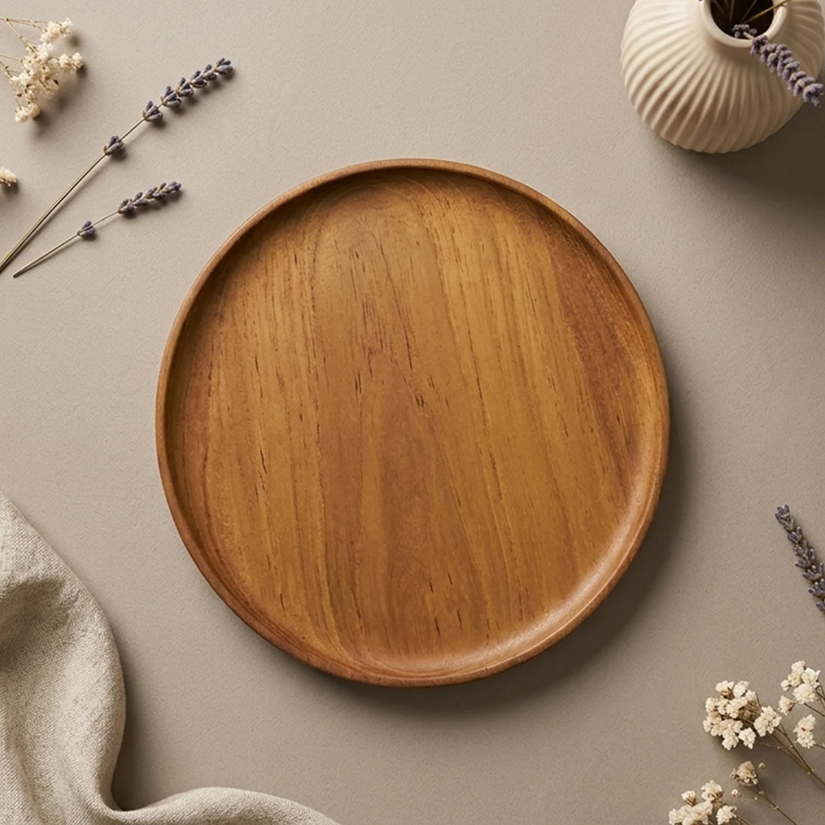 Kels Teak Dinner Plate